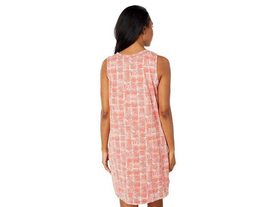 Mod-o-doc Burnout Jersey Double Layer Tank Dress (Papaya) Women's Dress Product Image