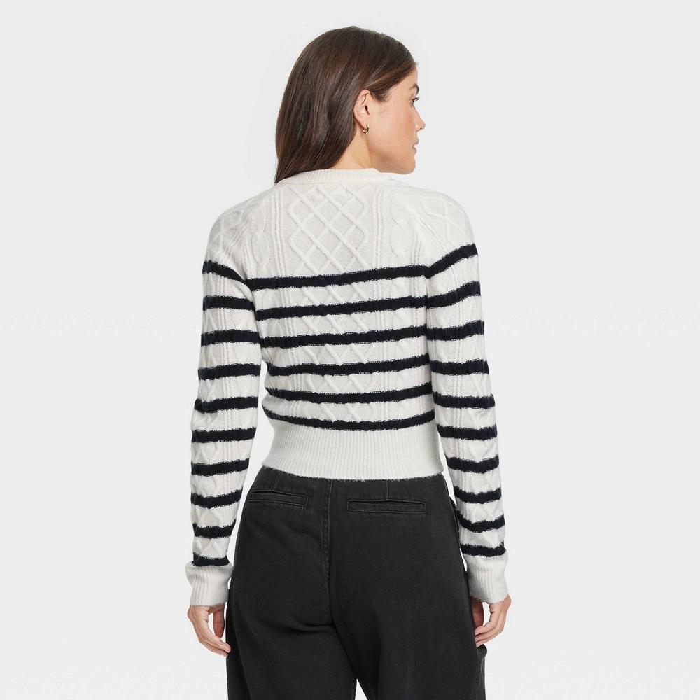 Women's Cashmere-Like Cable Stitch Cardigan - Universal Thread™ Product Image