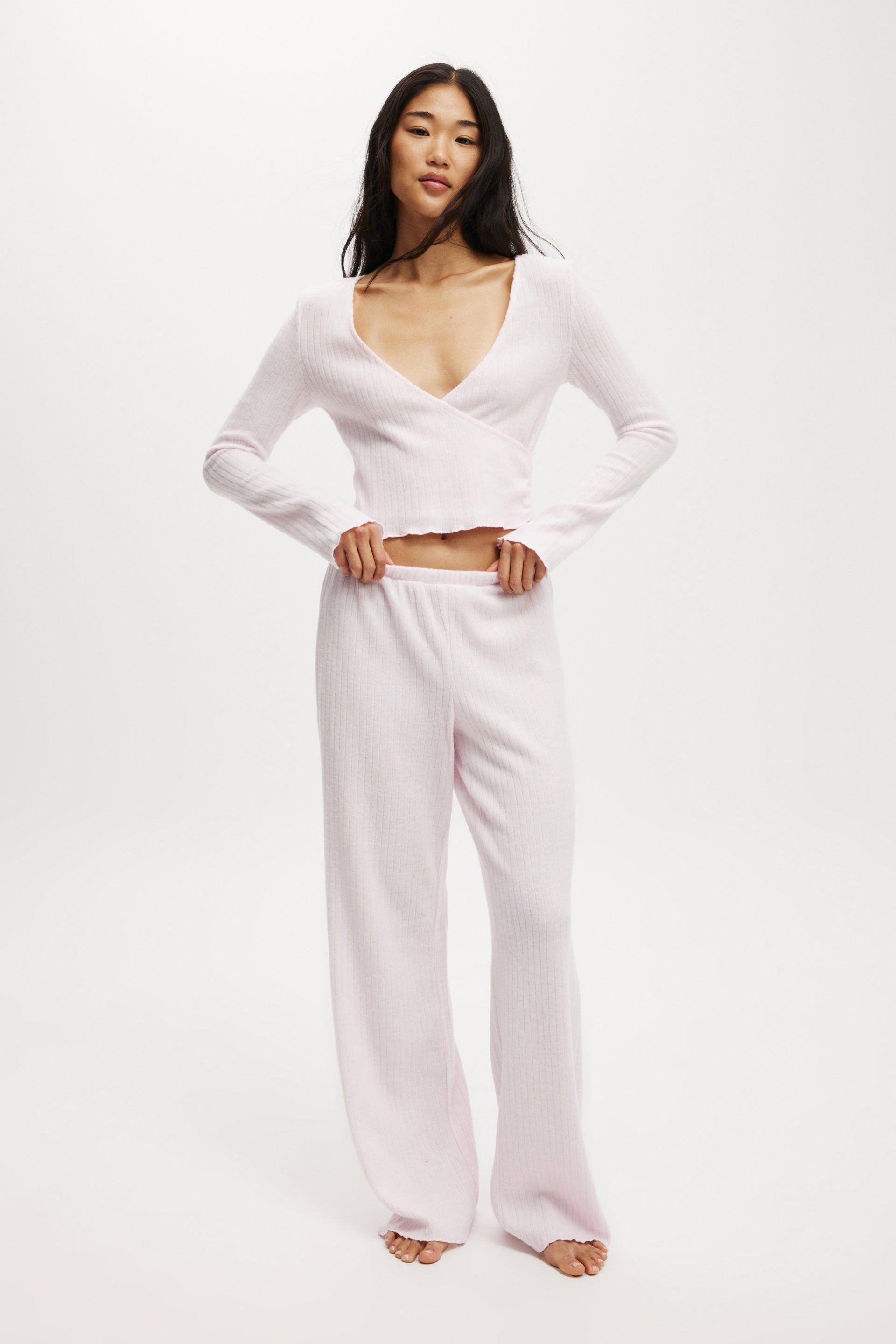 Super Soft Ribbed Straight Leg Pant Product Image