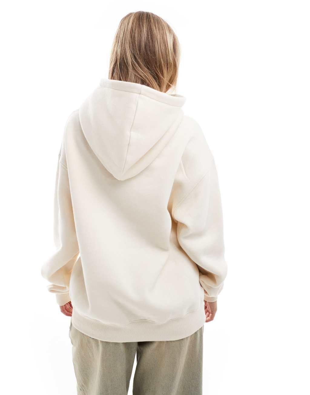 Cotton On essential relaxed hoodie in cream Product Image