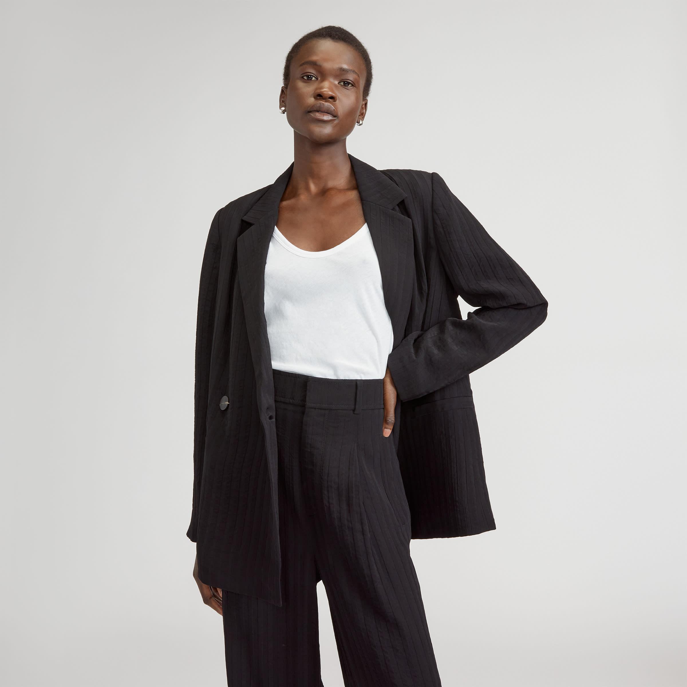 Womens Drapey City Stripe Blazer by Everlane Product Image