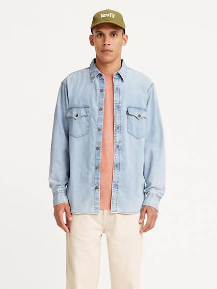 Levi's Fit Western Shirt Chambray - Men's Product Image