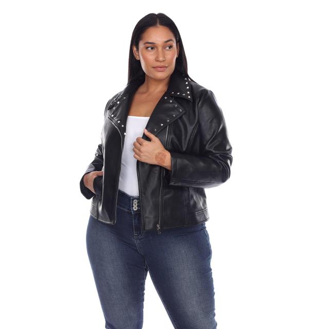 PU Faux Leather Jacket - Plus Product Image