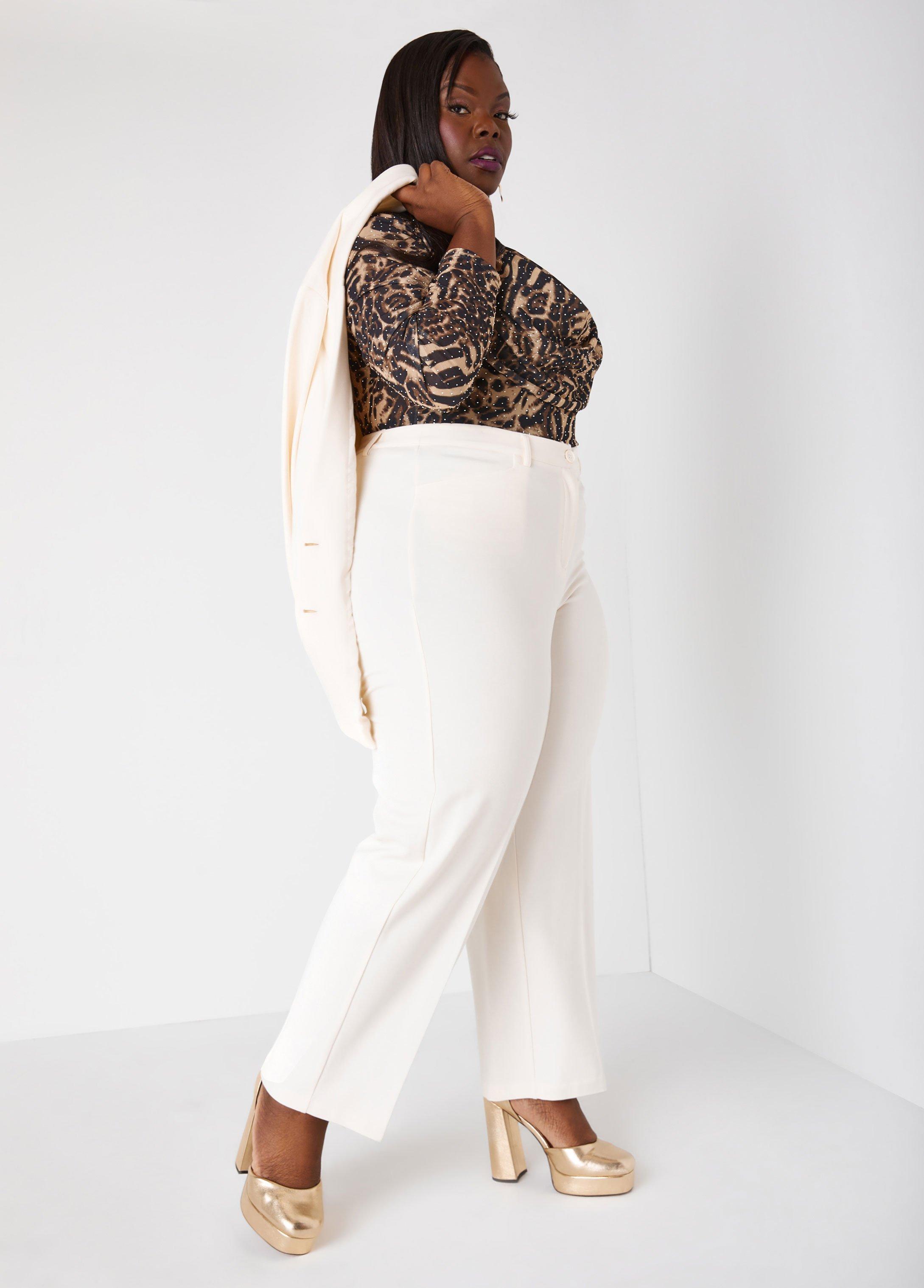 Plus Size Ponte Blazer Ashley Stewart Product Image