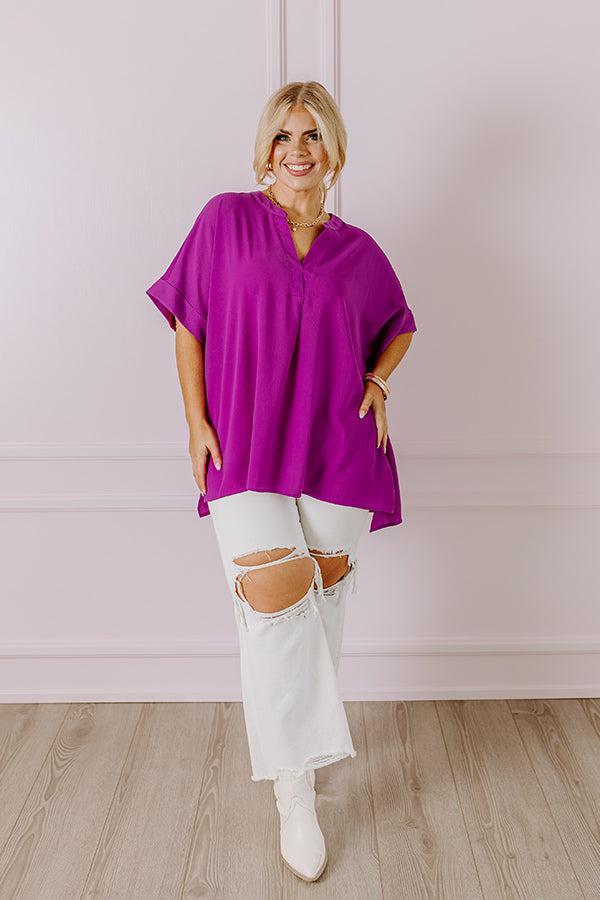 City Escape Shift Top in Orchid Curves Product Image