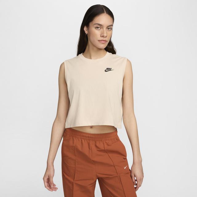 Womens Nike Sportswear Club Sleeveless Cropped Top Product Image