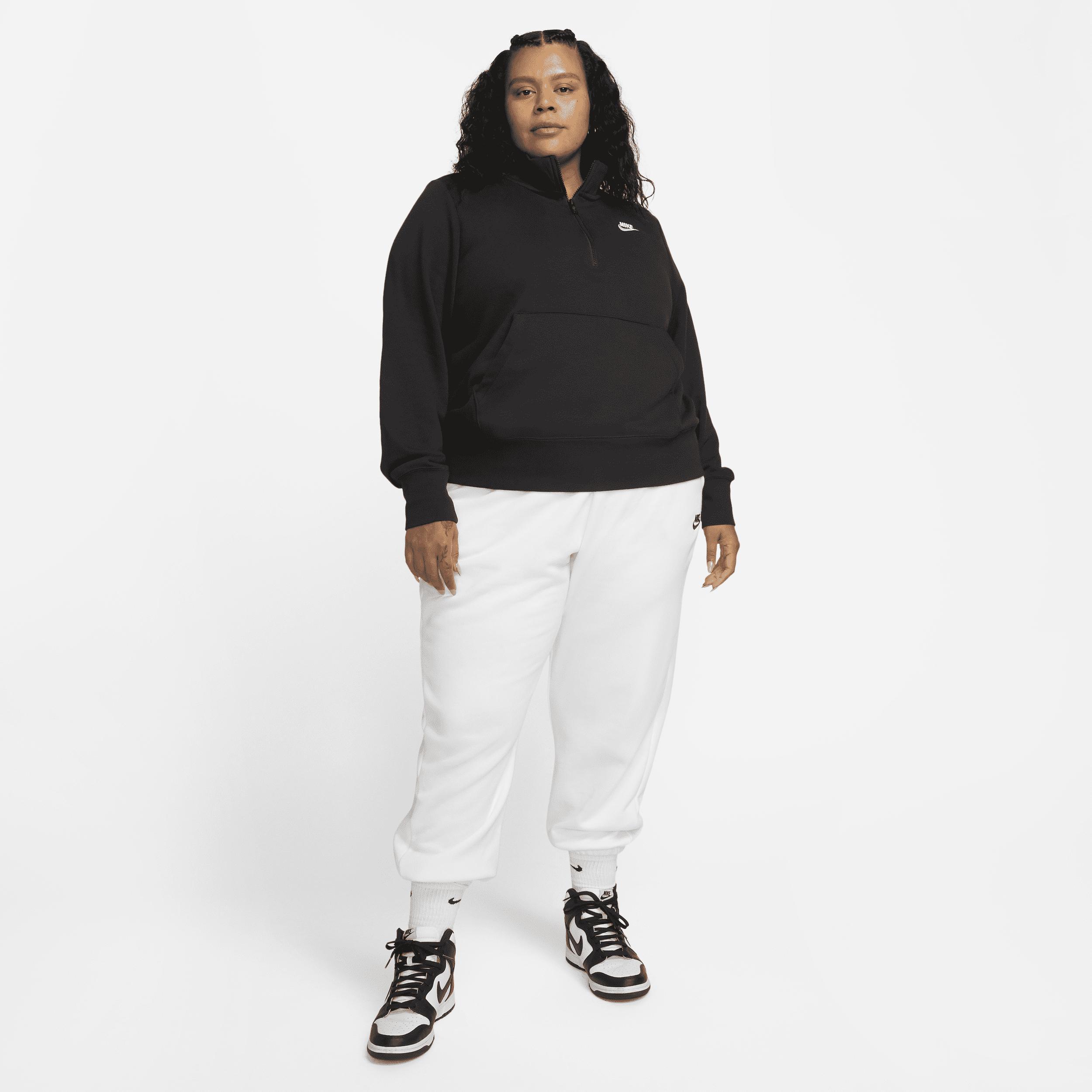 Plus Size Nike Sportswear Club Fleece Half-Zip Pullover, Womens Grey Product Image