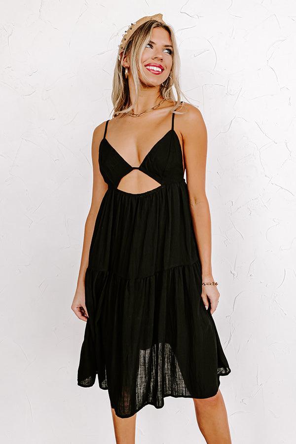 Having A Blast Babydoll Dress In Black Product Image