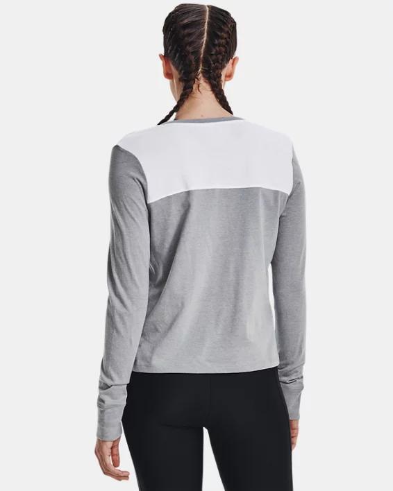 Women's UA Performance Cotton Collegiate Long Sleeve Product Image