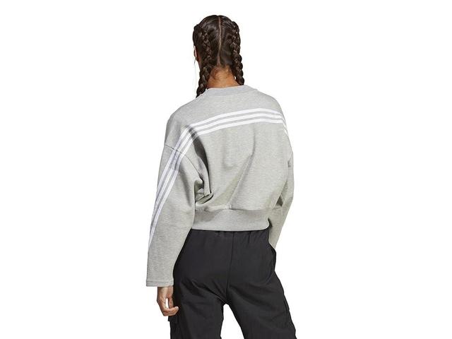 adidas Future Icons 3-Stripes Sweatshirt (Pink Strata) Women's Clothing Product Image