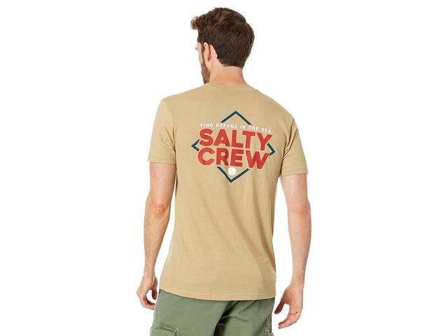 Salty Crew No Slack Standard Short Sleeve Tee (Khaki Heather) Men's Clothing Product Image