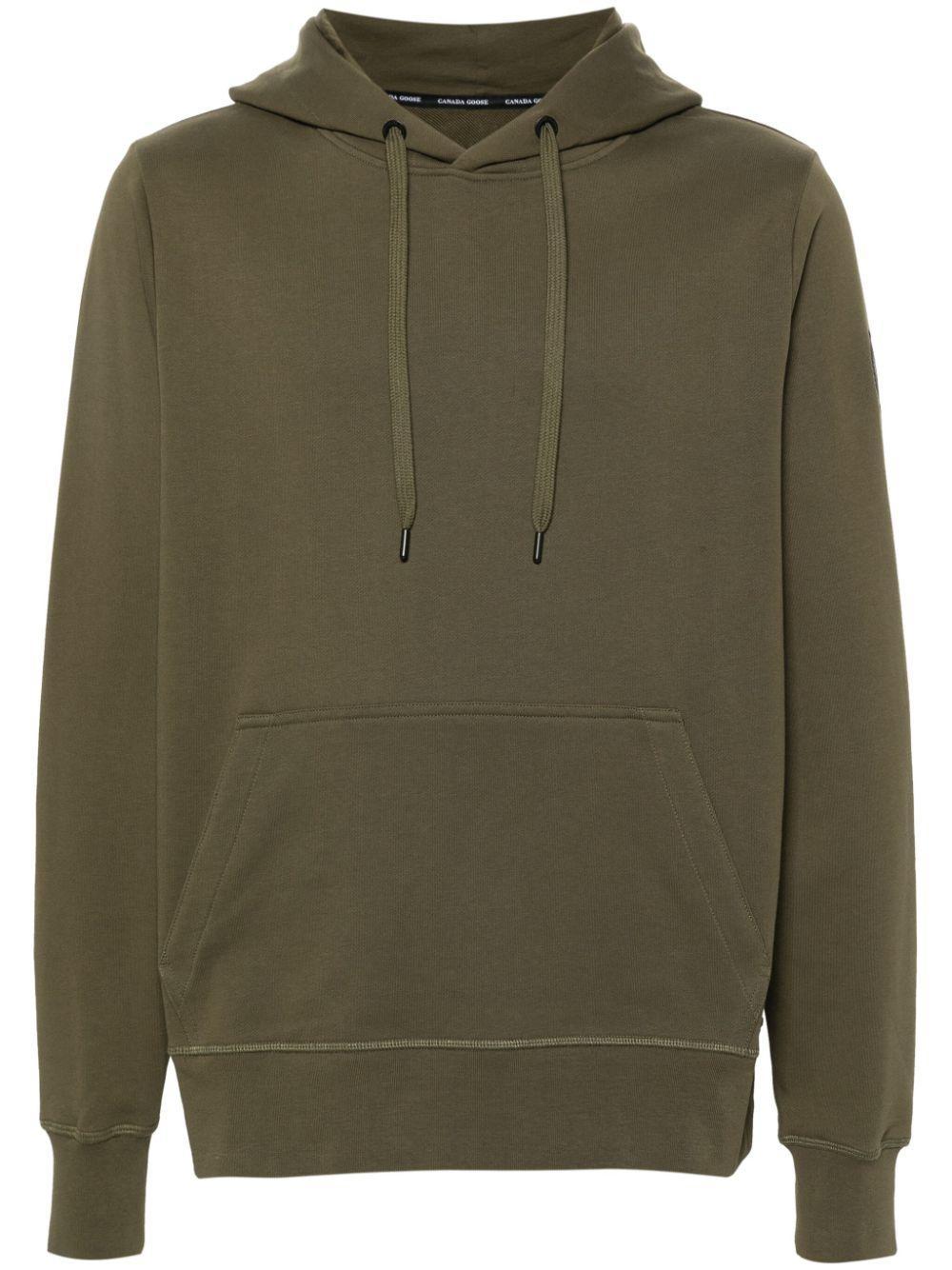 CANADA GOOSE Green 'black Label' Huron Hoodie Product Image