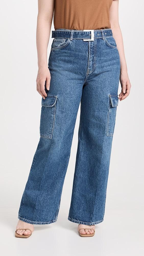 Reformation Cary Belted Cargo High Rise Slouchy Jeans | Shopbop Product Image