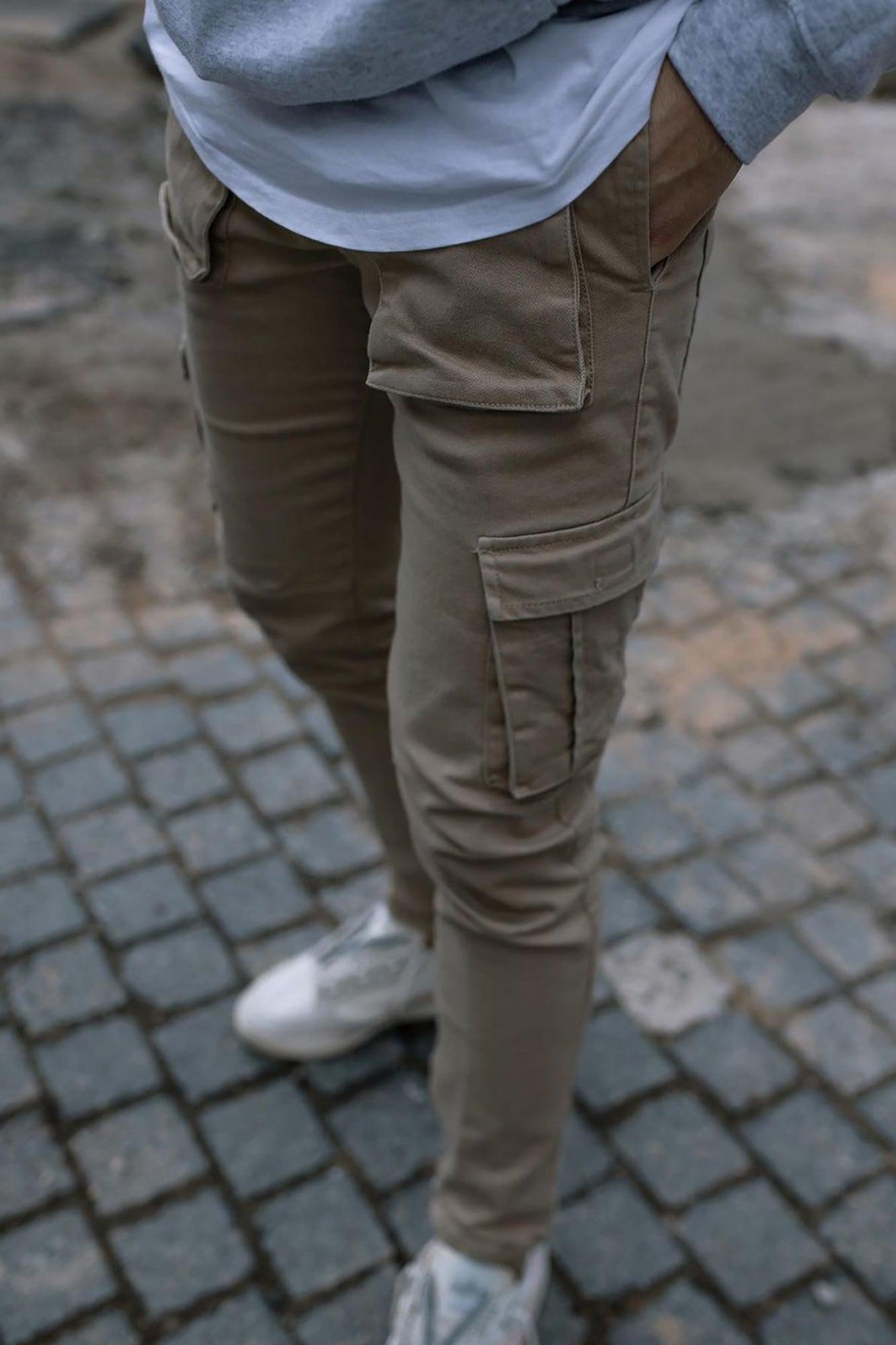 Hunter Slim Cargo Pants - Khaki Product Image