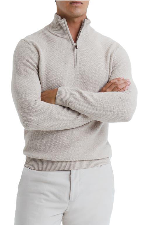 Reiss Tempo Quarter Zip Wool Blend Sweater Product Image