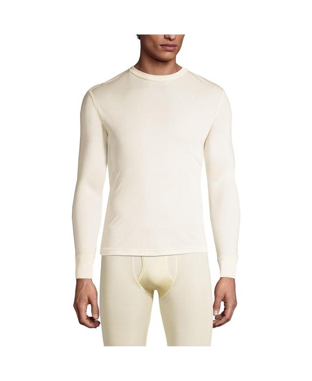 Lands End Mens Silk Long Underwear Crew Neck Product Image