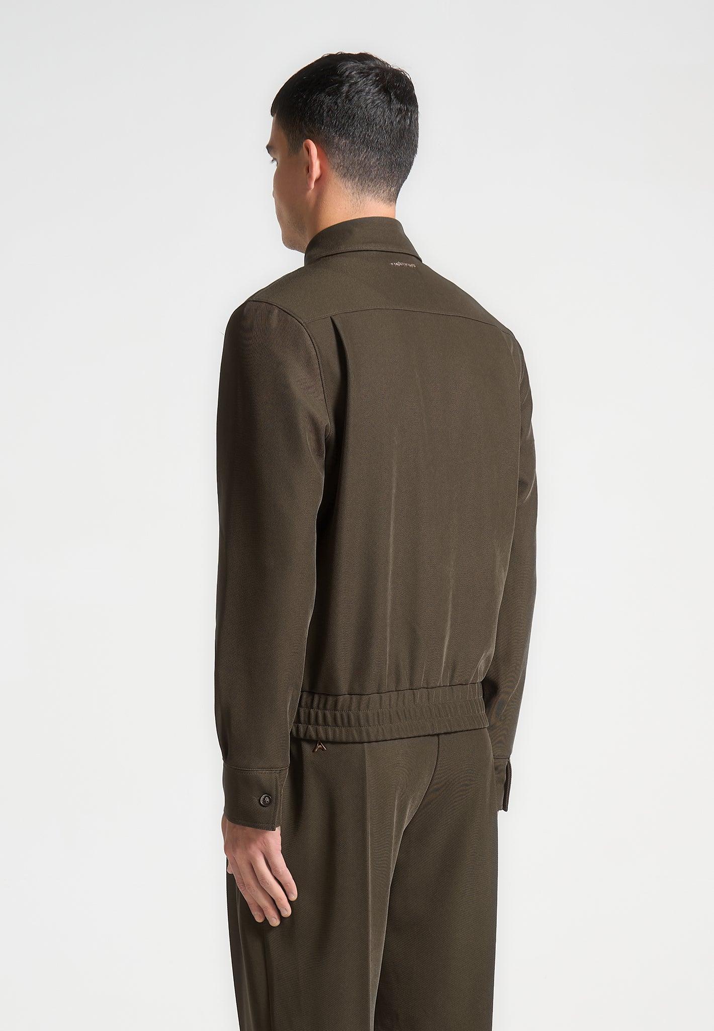 Twill Tailored Jacket - Khaki Male Product Image