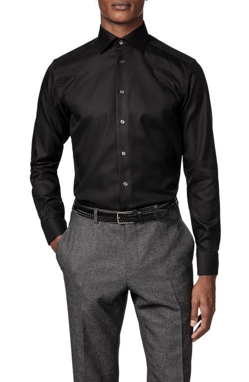 Mens Contemporary-Fit Diagonal Weave Dress Shirt Product Image