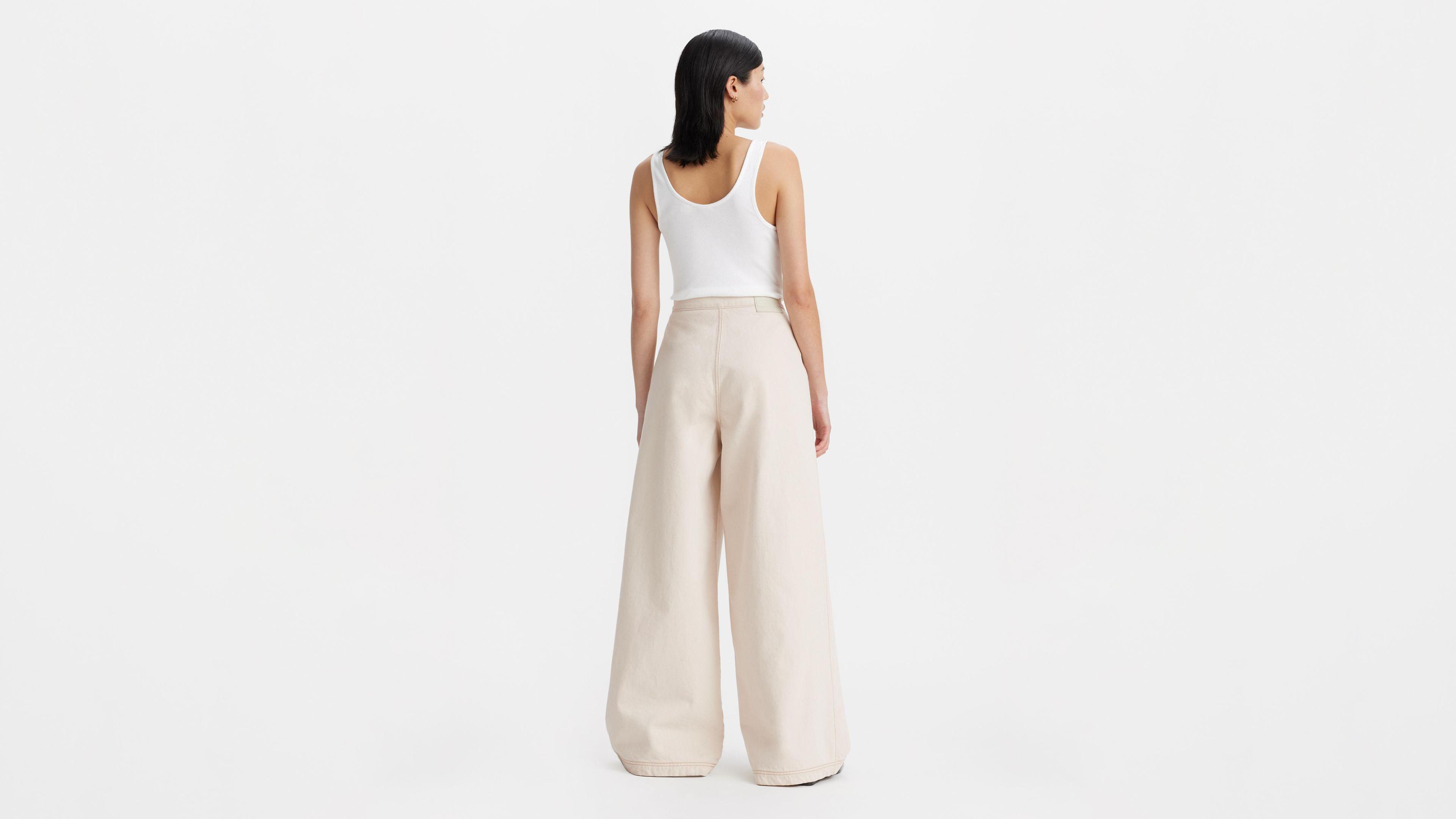 Japanese Denim Pleated Trousers Product Image