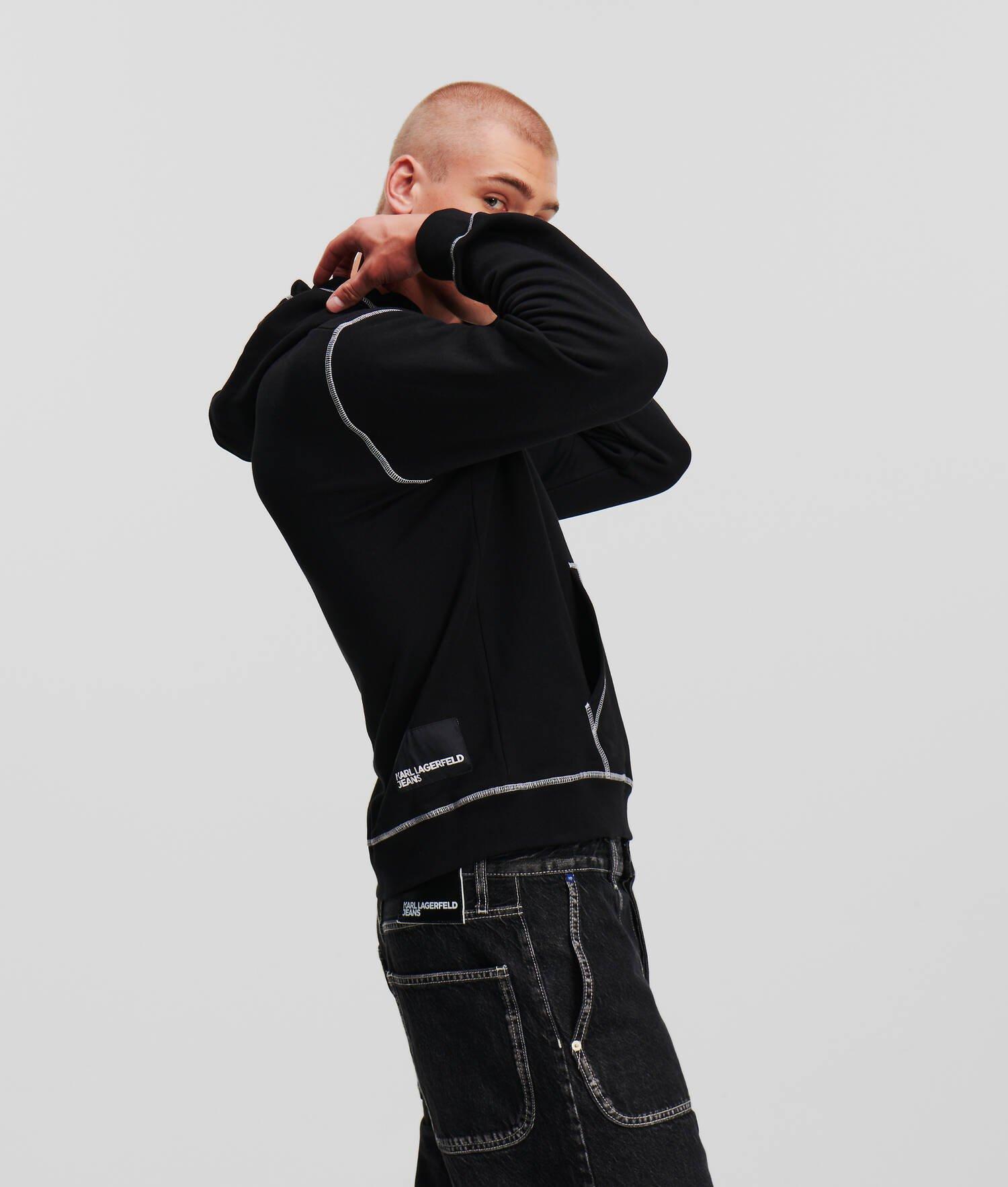 KLJ CONTRAST STITCH HOODIE Product Image