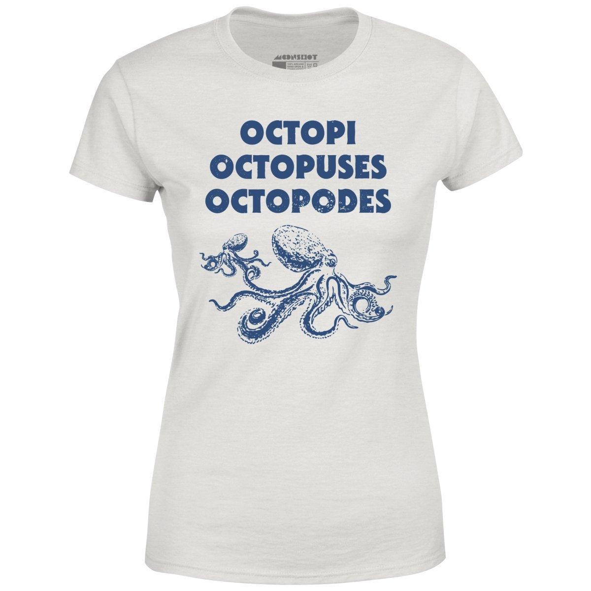 Octopi Octopuses Octopodes - Women's T-Shirt Female Product Image