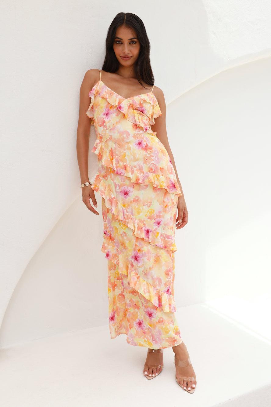 Style In The Wild Maxi Dress Orange Product Image