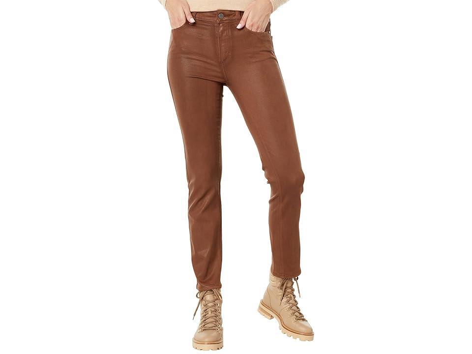 Paige Cindy in Cognac Luxe Coating (Cognac Luxe Coating) Women's Jeans Product Image