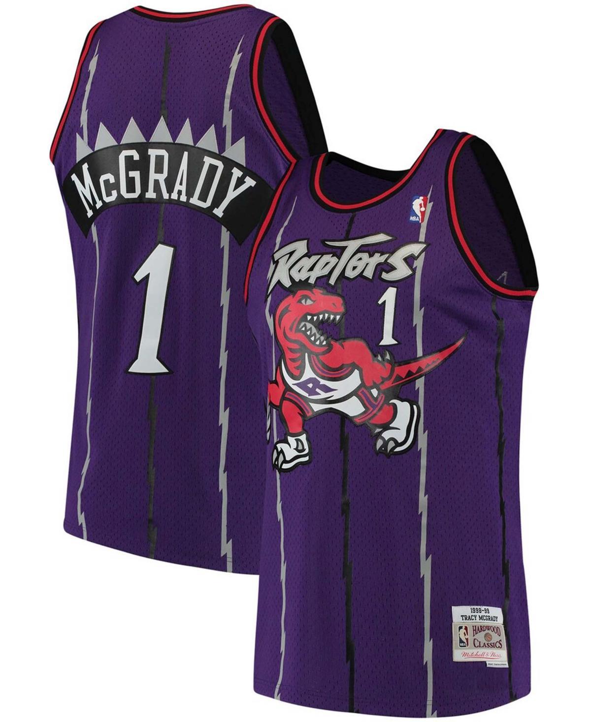 Mens Mitchell & Ness Tracy McGrady Purple Toronto Raptors 1998-99 Hardwood Classics Swingman Jersey Product Image