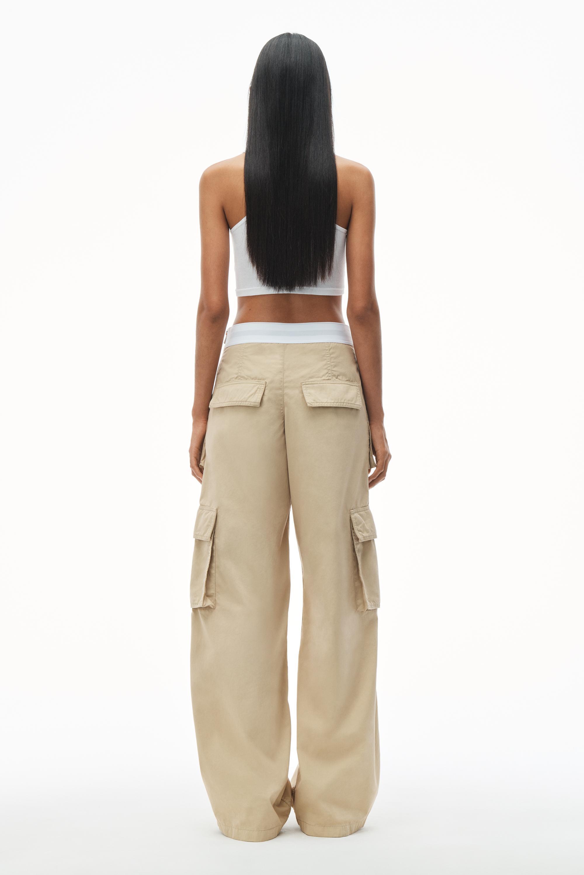 Mid-rise Cargo Rave Pants In Cotton Twill Product Image