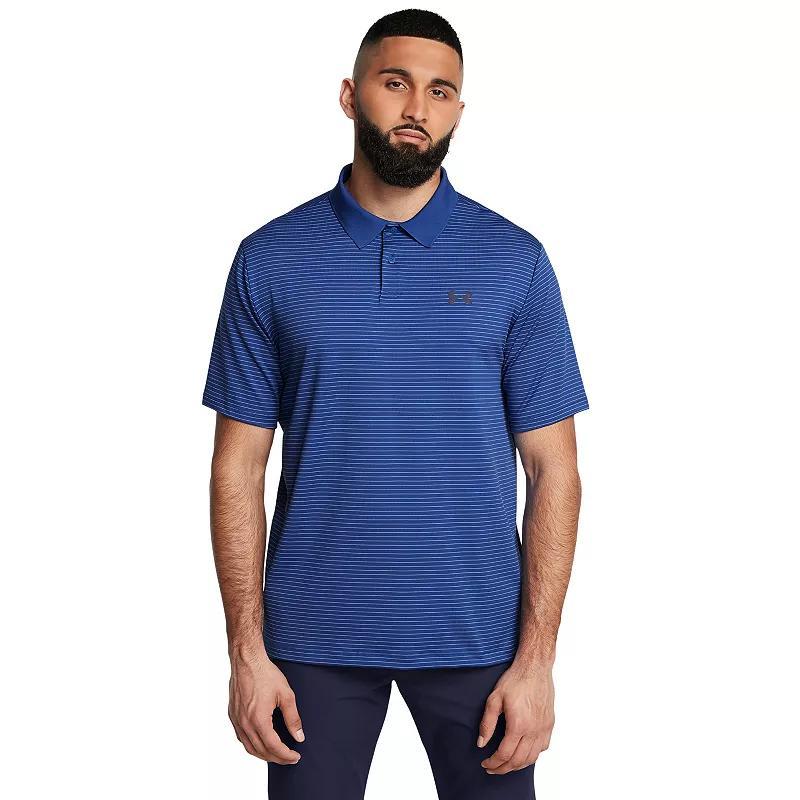 Big & Tall Under Armour Classic-Fit Striped Performance Polo, Mens Product Image