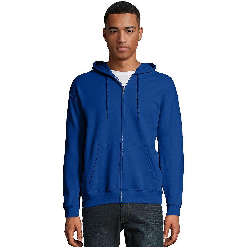 Mens Hanes EcoSmart Fleece Full-Zip Hooded Jacket Product Image