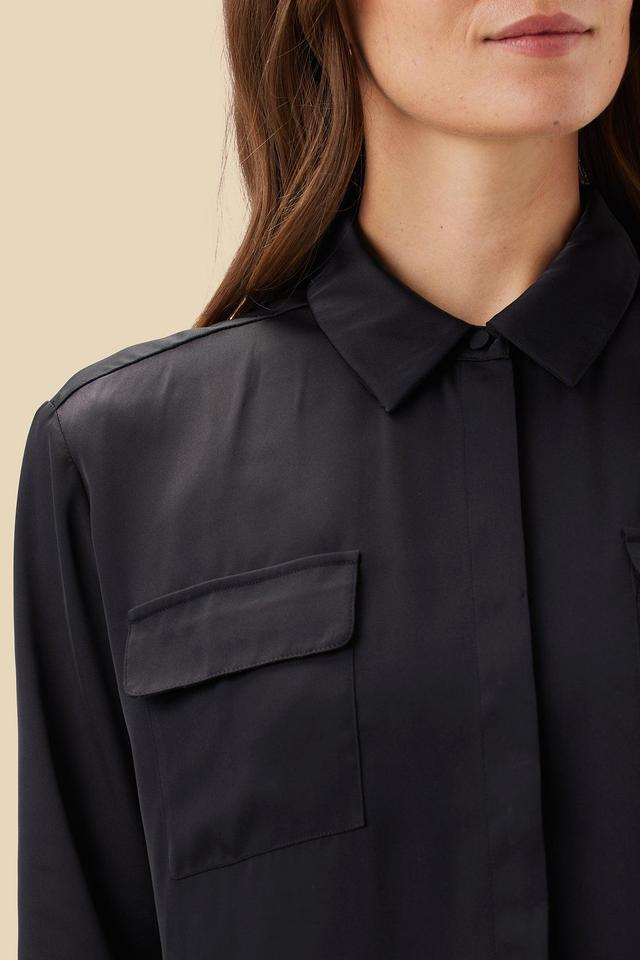 Bixby Pocket Blouse - Black Product Image