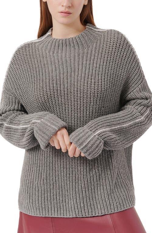 Womens Wool-Blend Shaker-Stitch Sweater product image