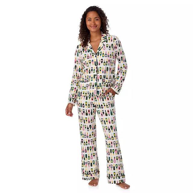 Womens Beauty Sleep Social 2-pc. Cozy Jersey Pajama Top & Pajama Bottom Set Product Image