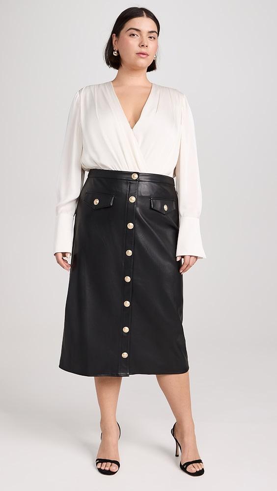 L'AGENCE Milann Midi Skirt | Shopbop Product Image