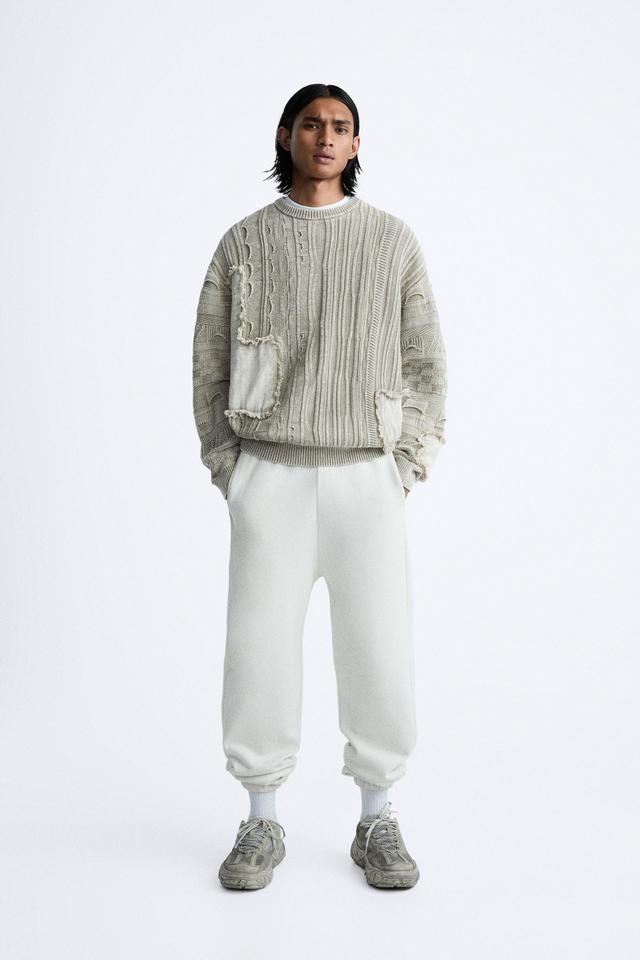 JACQUARD PATCH SWEATER Product Image