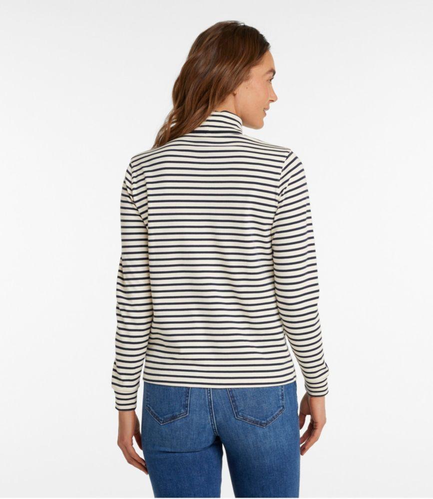 
                            Women's L.L.Bean Interlock Turtleneck, Long-Sleeve Stripe
                         Product Image