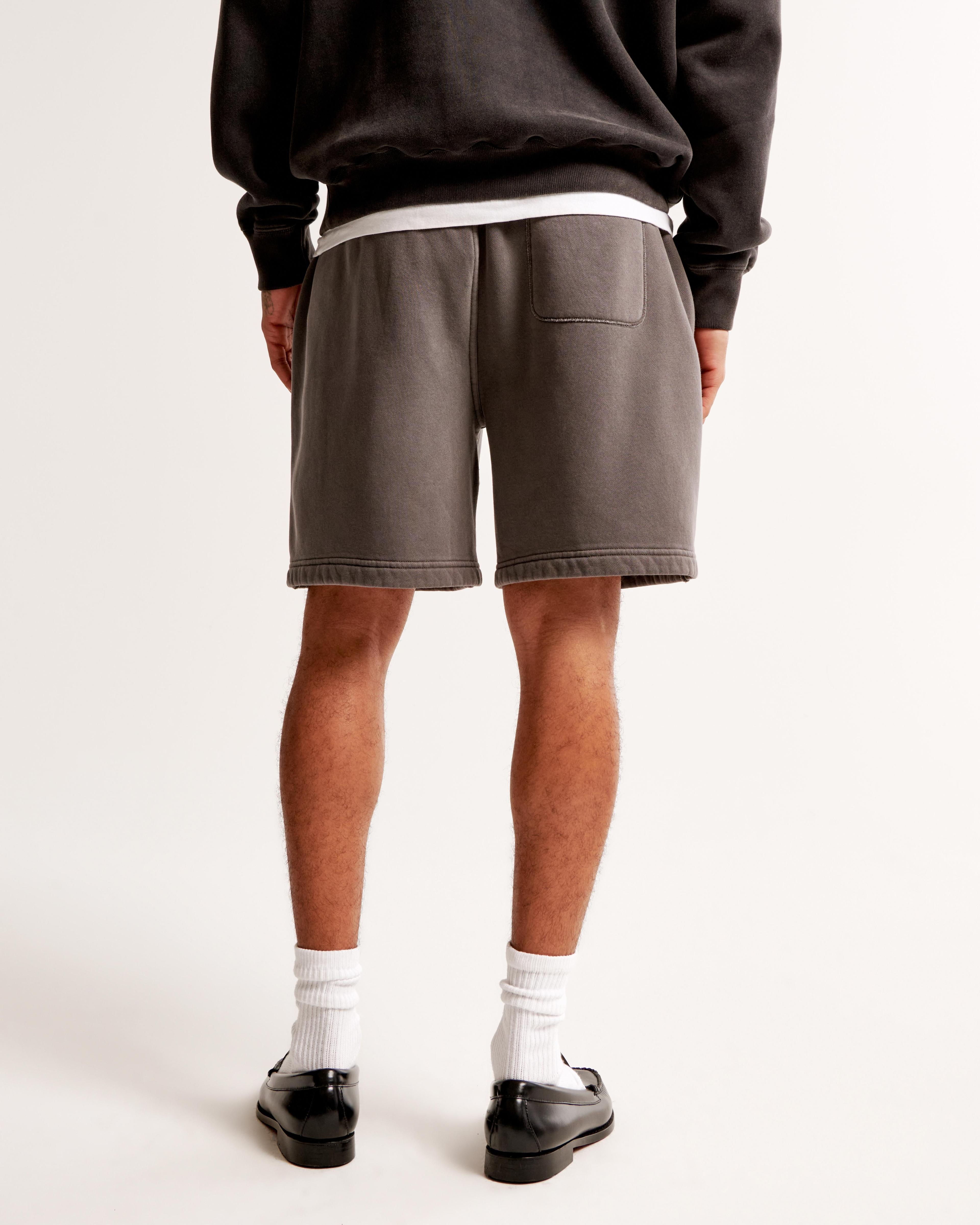 Relaxed Thrift-Inspired Fleece Short Product Image