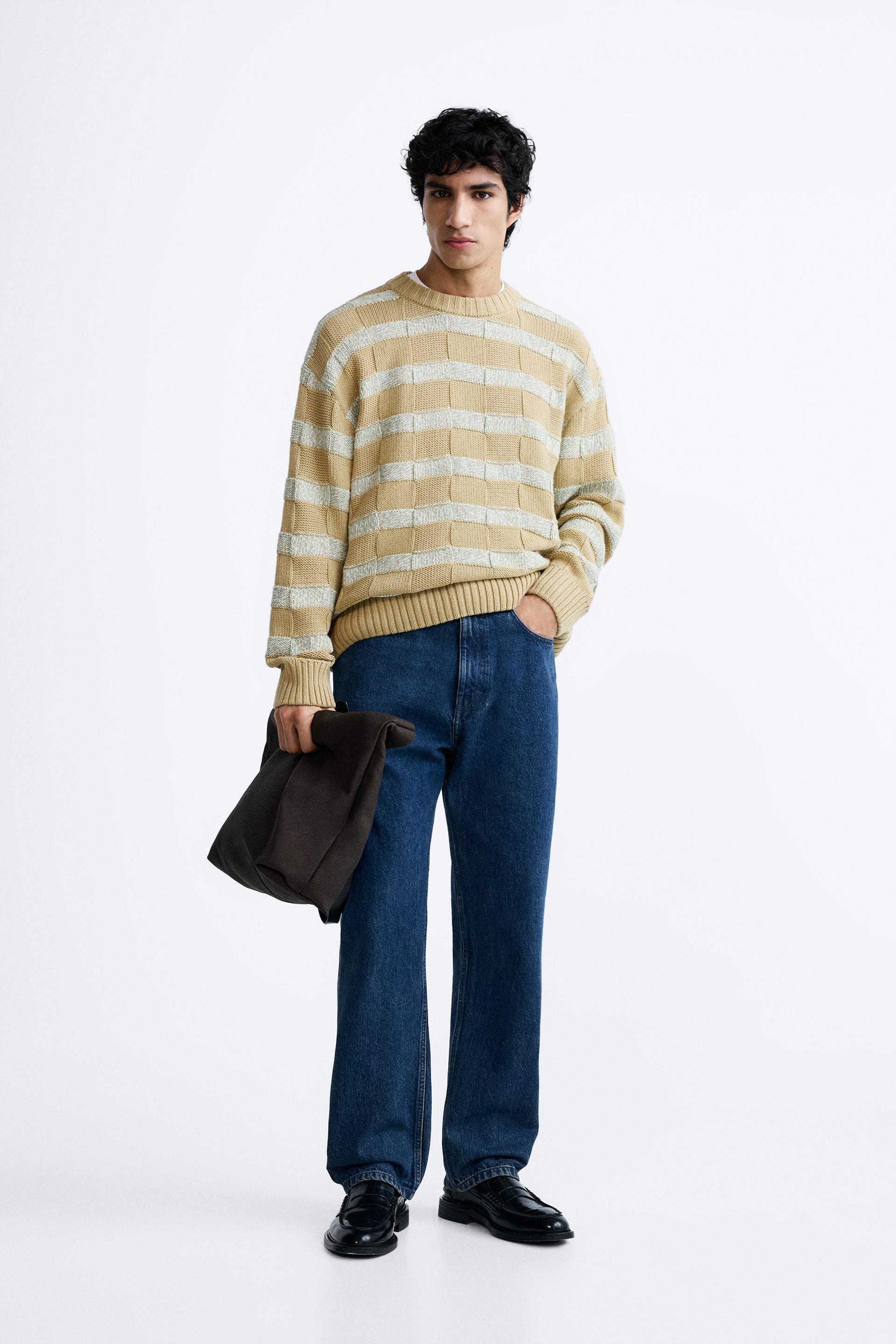 TEXTURED STRIPED SWEATER Product Image