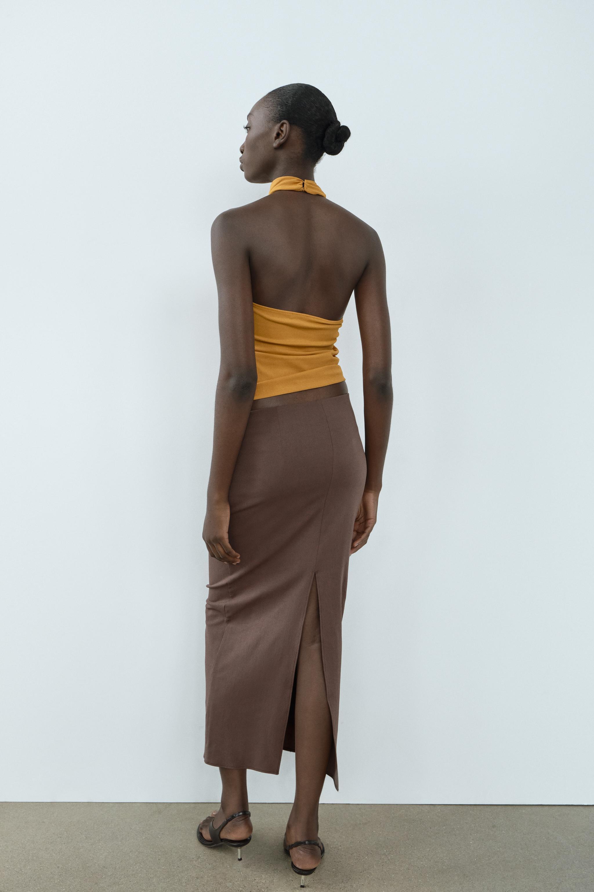 STRETCHY DRAPED TOP Product Image