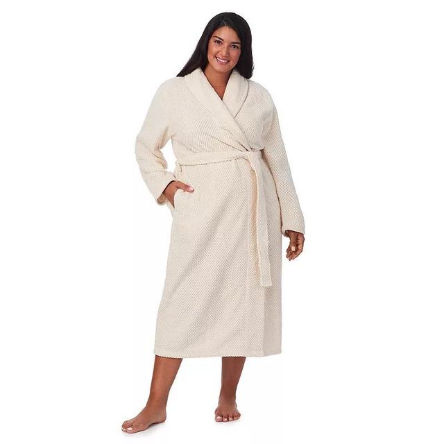 Plus Size Stan Herman Dimple Plush Wrap Robe, Womens Product Image