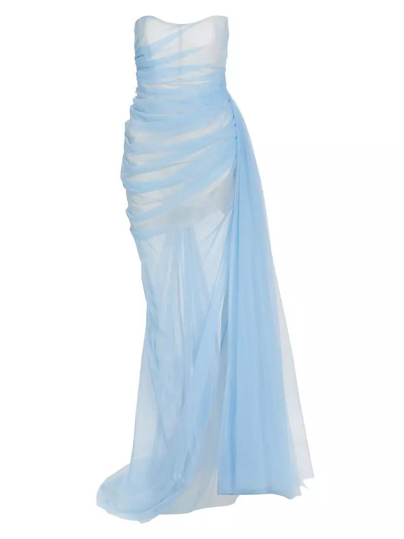 Cleo Tulle Strapless Gown Product Image