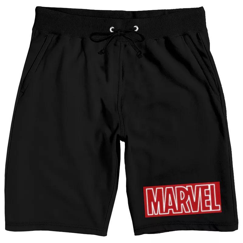 Mens Marvel Comics Logo Pajama Shorts Product Image