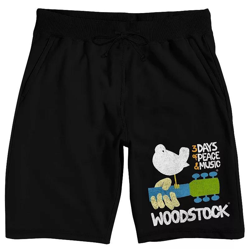 Mens Woodstock Logo Pajama Shorts Product Image