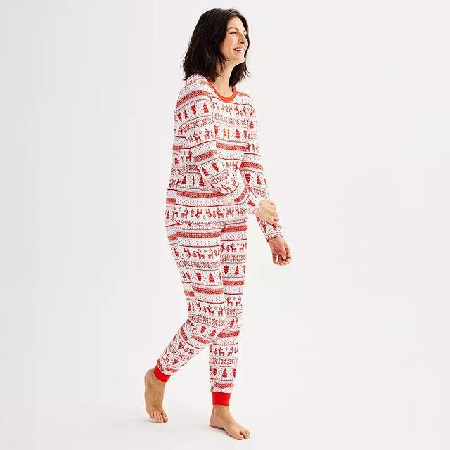 Womens Tall Jammies For Your Families Pajama Top & Jogger Pajama Bottoms Set Product Image