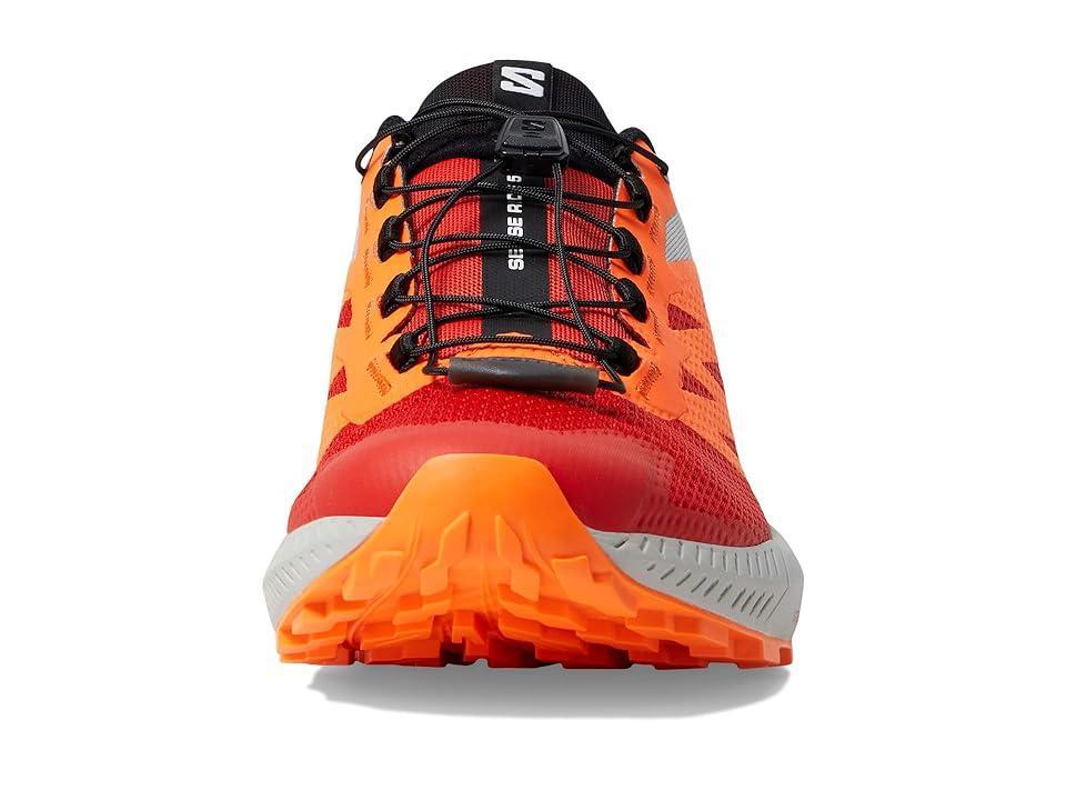 Salomon Sense Ride 5 (Lunar Rock Shocking Fiery Red) Men's Shoes Product Image