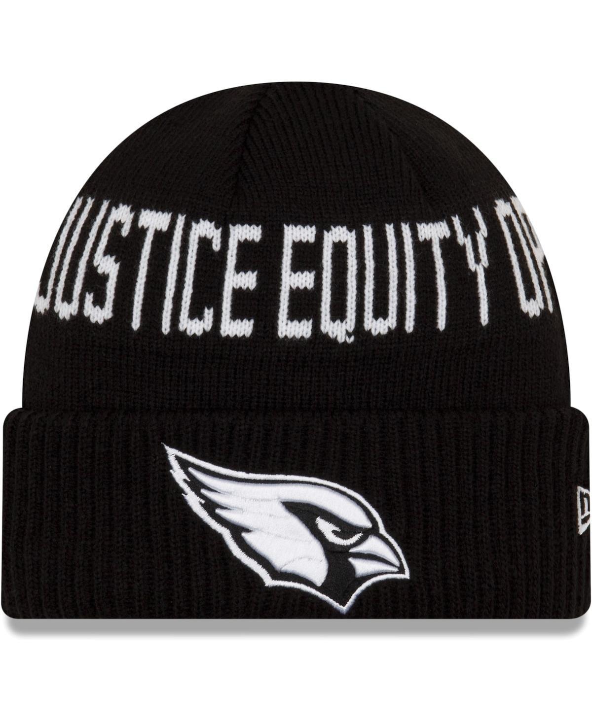 Mens New Era Black Arizona Cardinals Team Social Justice Cuffed Knit Hat Product Image