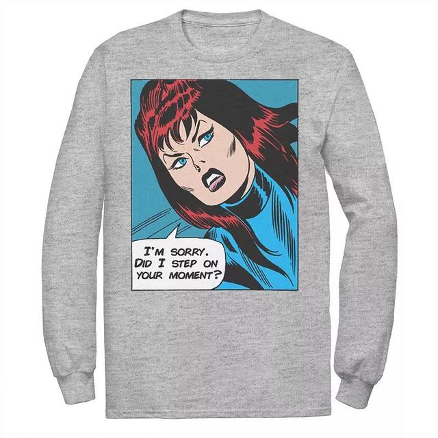 Mens Marvel Black Widow Tee Athletic Grey Product Image