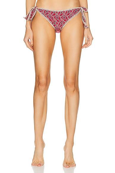 Isabel Marant Sukie Bikini Bottom in Red Product Image