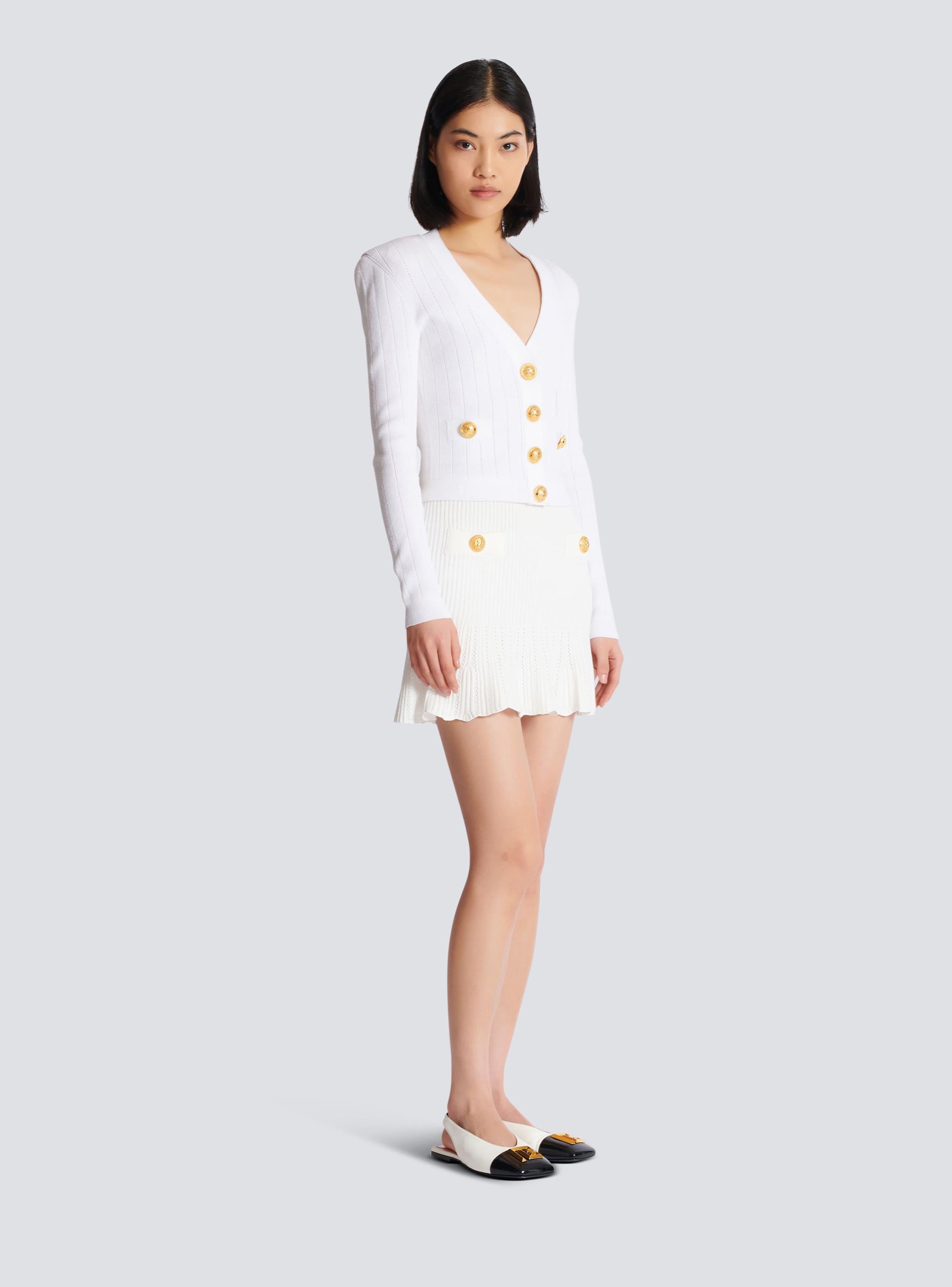 Cropped knit cardigan Product Image